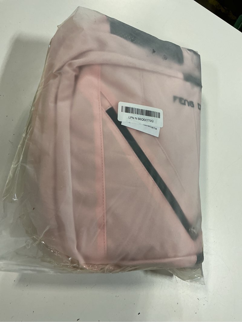 Condition photo showing Good Condition for fengdong large laptop backpack 17.3 inch waterproof travel college backpack bookbag,crossbody sling bags for men & women business backpack light pink