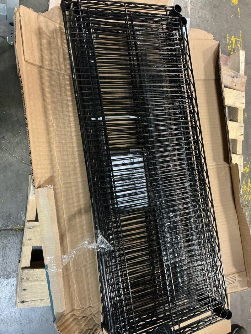 Condition photo showing Good Condition for style selections steel heavy duty 6 -tier utility shelving unit ( 47.7-in w x 18-in d x 72-in h ) ( stainless steel , ( 600-lb lbs. capacity per shelf )