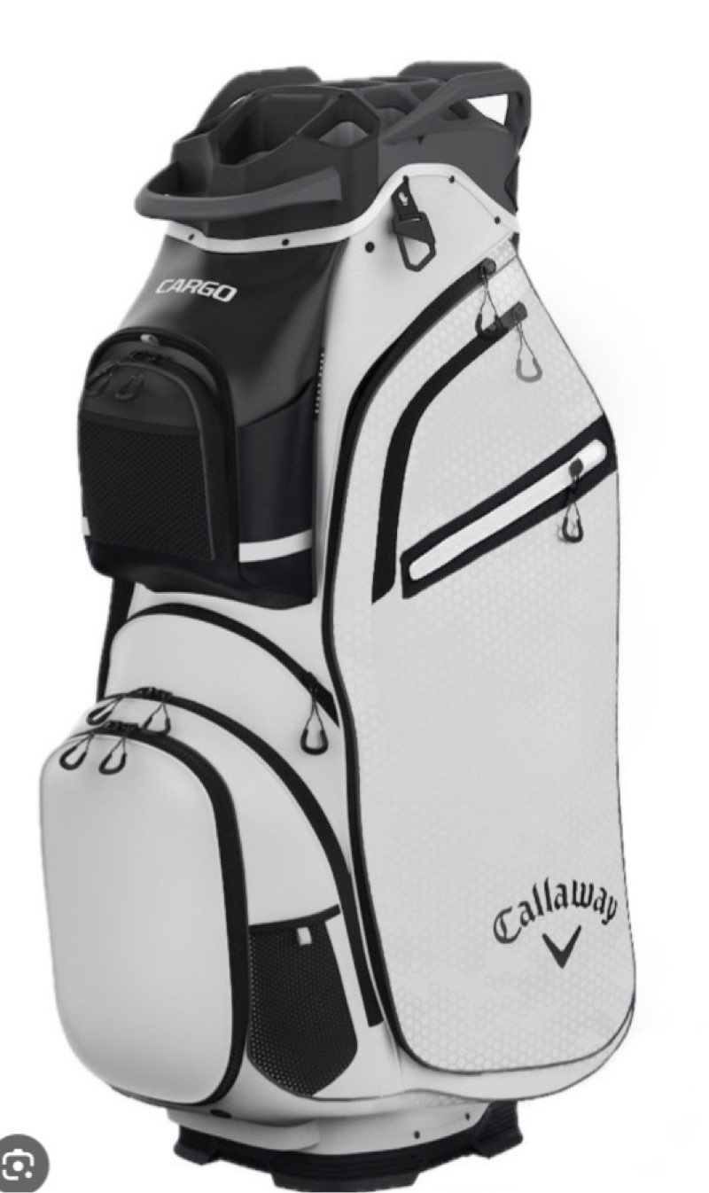 Callaway Golf Chase 14 Cart Bag white and black 