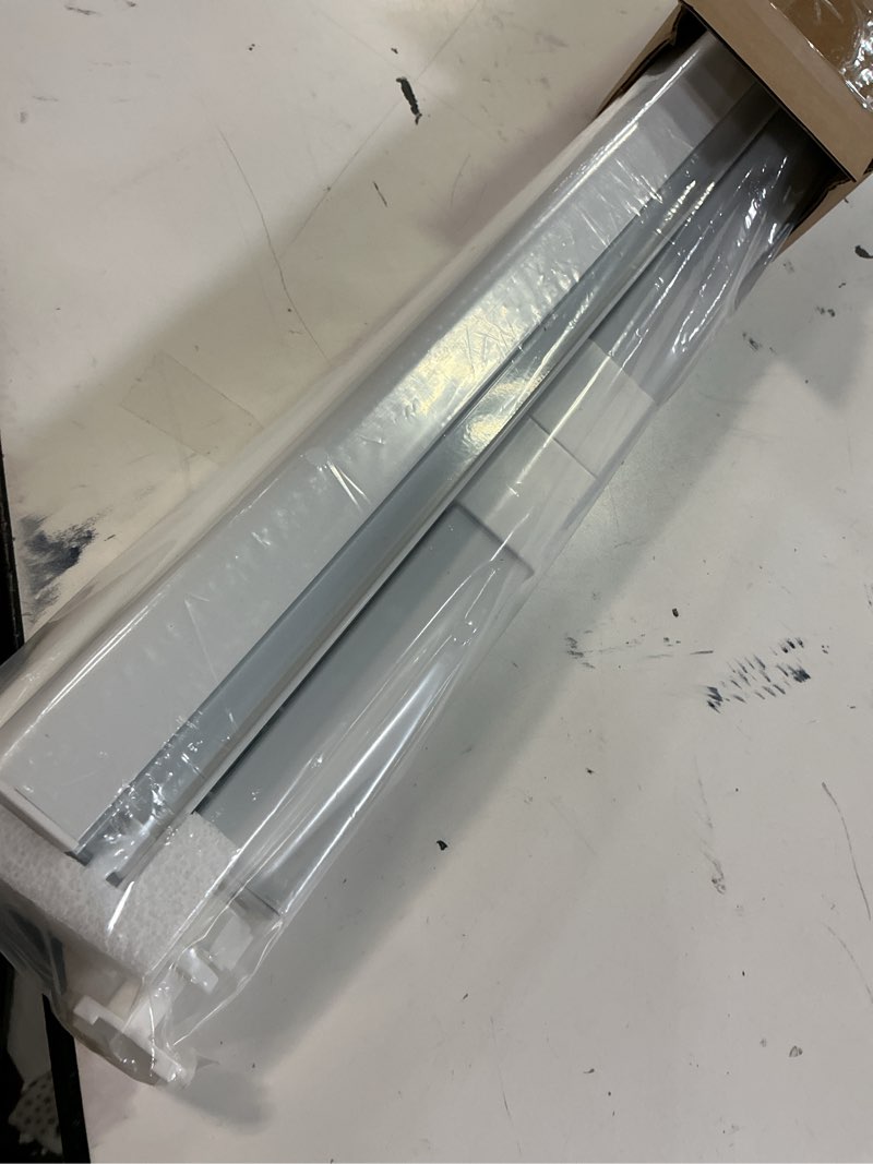 Condition photo showing Good Condition for lazblinds no-drill cordless zebra blinds - dual layer light filtering & room darkening, free-stop lift, easy install, day & night privacy with valance for window 23" w x 72" h, white 23"w x 72"h white