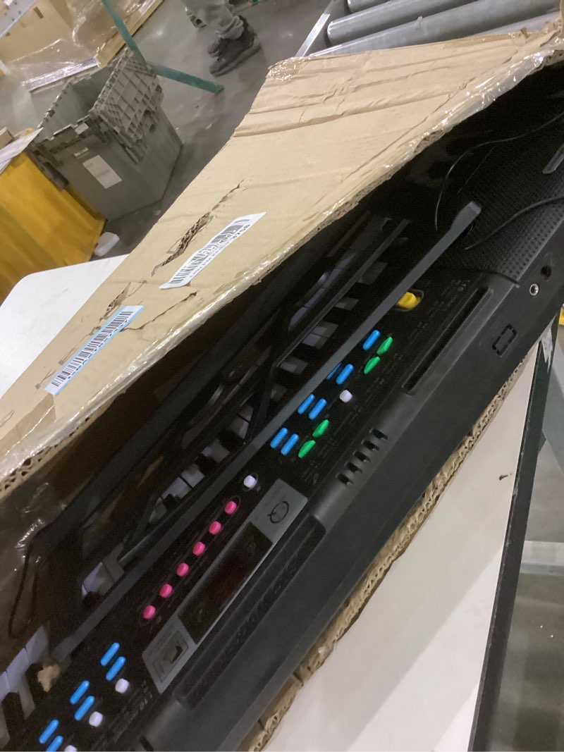 M SANMERSEN Piano for Kids Keyboard Piano 61 Keys with Microphone/ LED Display/ Music Stand Electron