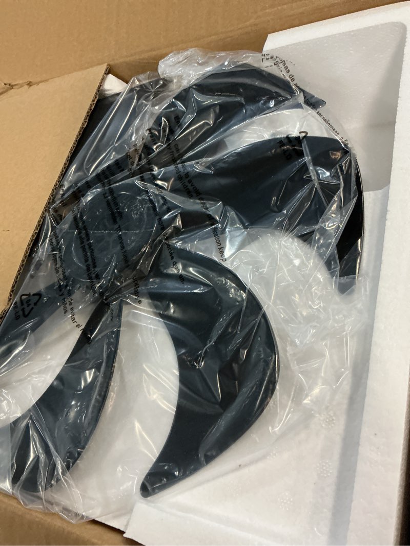 Condition photo showing Good Condition for caged ceiling fan with light: 26 inch ceiling fan with remote app control quiet dc motor - farmhouse ceiling fans for rustic kitchen bedroom (e26 bulbs included) black 26 inch