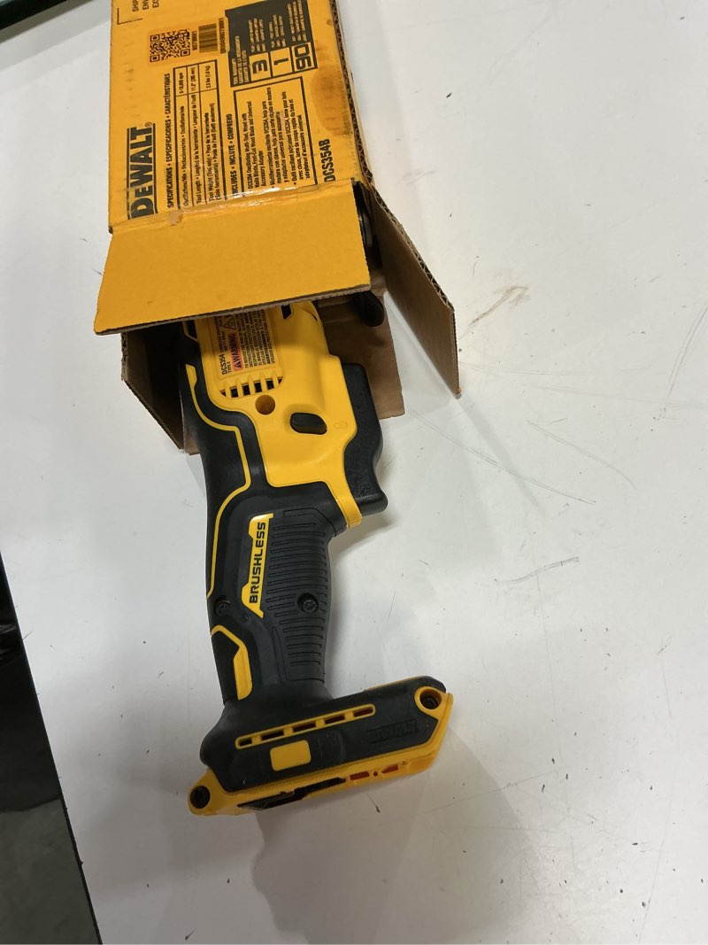 Condition photo showing As Is for dewalt 20v max atomic cordless oscillating multi-tool tool only