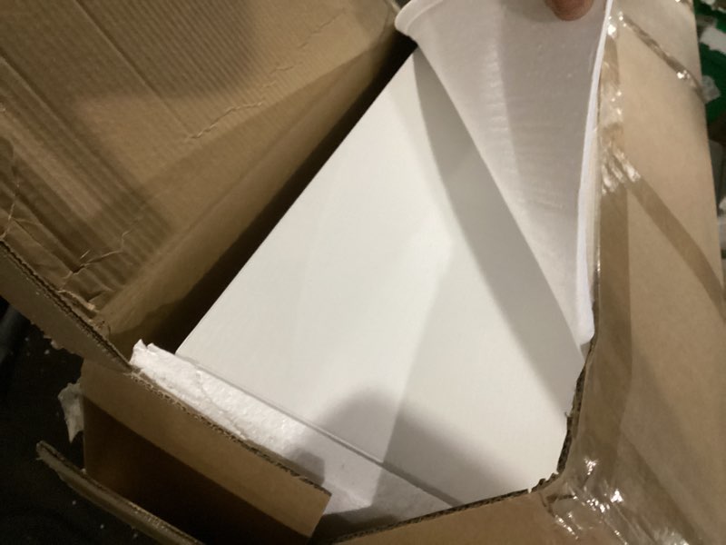 Dreamland 48" Floating Shelves for Wall, 12" Deep Thicker White Floating Shelves, Wall-Mounted Shelv