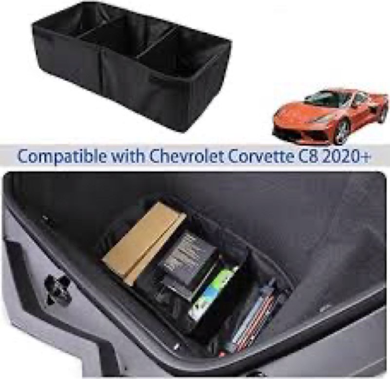 fgtagtal front trunk dividers compatible with chevrolet corvette c8 stingray 2020-2024, front trunk 