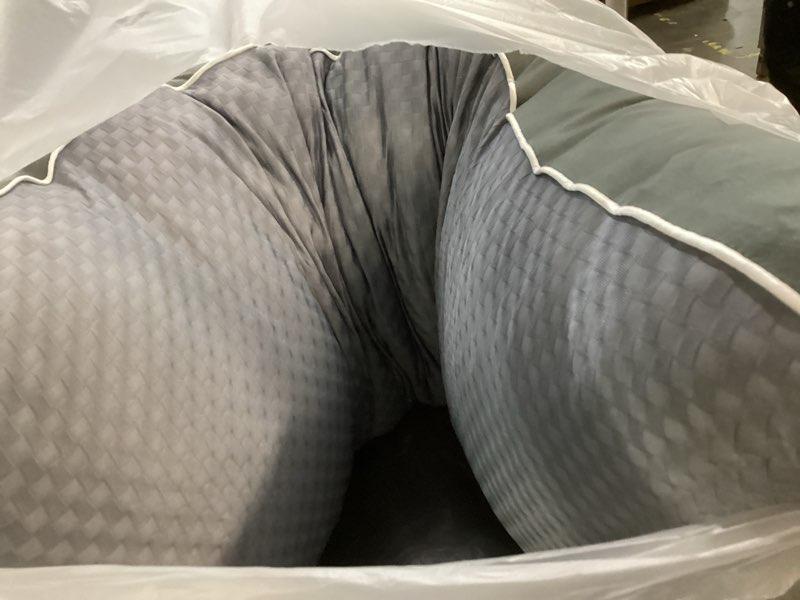 Condition photo showing Good Condition for yz home cooling body pillow for adults- pillow insert with shredded blue memory foam, soft support for side sleepper, pregnant women, back pain relief, washable pillowcase (20x54 inch, grey)