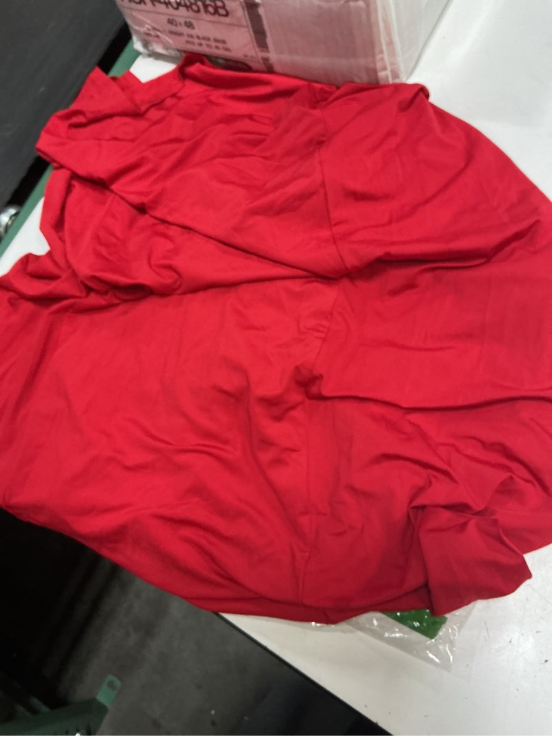 Condition photo showing As Is for mojessy women bodycon maxi dress sexy mock neck lace up bandage ruched short sleeve long dress cocktail dress medium red