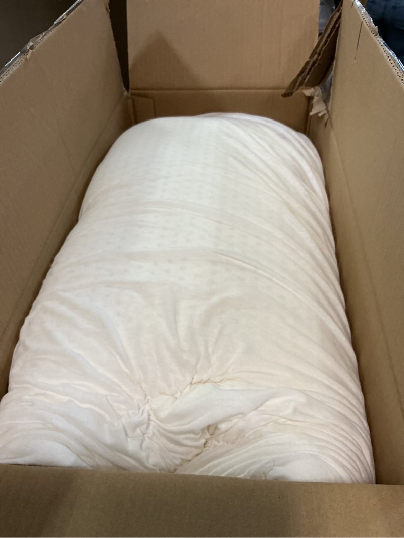 Condition photo showing As Is for Latex Pillow, 100% Natural Talalay Latex Pillow with Removable Breathable Cotton Cover, Luxurious King Size Soft Bed Pillow for Side Back and Stomach Sleepers, Help Release Neck Pressure King (Soft)