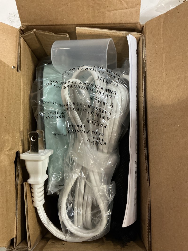 Condition photo showing Good Condition for Travel Iron Mini with Steam for Clothes with Dual Voltage, Portable Mini Ironing Machine with Non-Stick Soleplate, Small Iron for Sewing, Quilting and Handcraft Celadon Standard