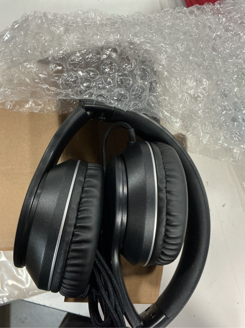 Condition photo showing Good Condition for lorelei x6 over-ear wired stereo bass headphones with microphone, lightweight, foldable & portable with 1.45m no-tangle for smartphone, tablet, mp3/4, space black