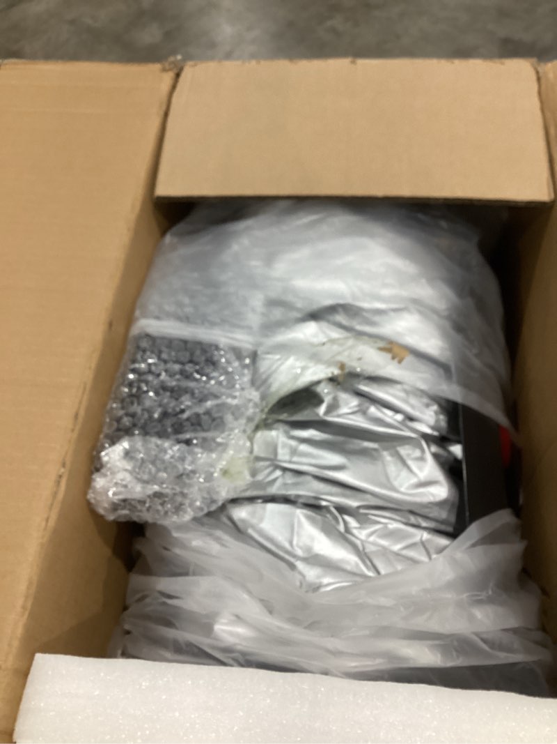 Condition photo showing As Is for automatic car cover with remote control for suv length194-202 in,width 78.7 in retractable auto covers portable rully enclosed vehicle protection cover tent outdoor waterproof hail proof suv length194- 202 in,width 78.7 in suv length194- 202 in,width 78.7 in