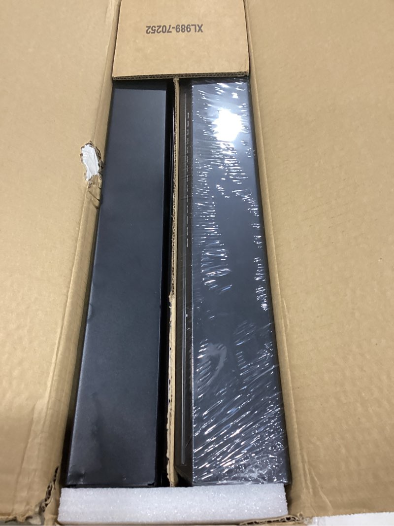 Condition photo showing As Is for 2 Pack Pull Out Cabinet Organizer,21" Deep Slide Out Drawer Organizers,No Drill Pull Out Drawers Adhesive with Nano Compatible Framed Cabinets Shelves for Kitchen Pantry Adjustable Width Black 21"D x12.4"-20.47"W (2 Pack)