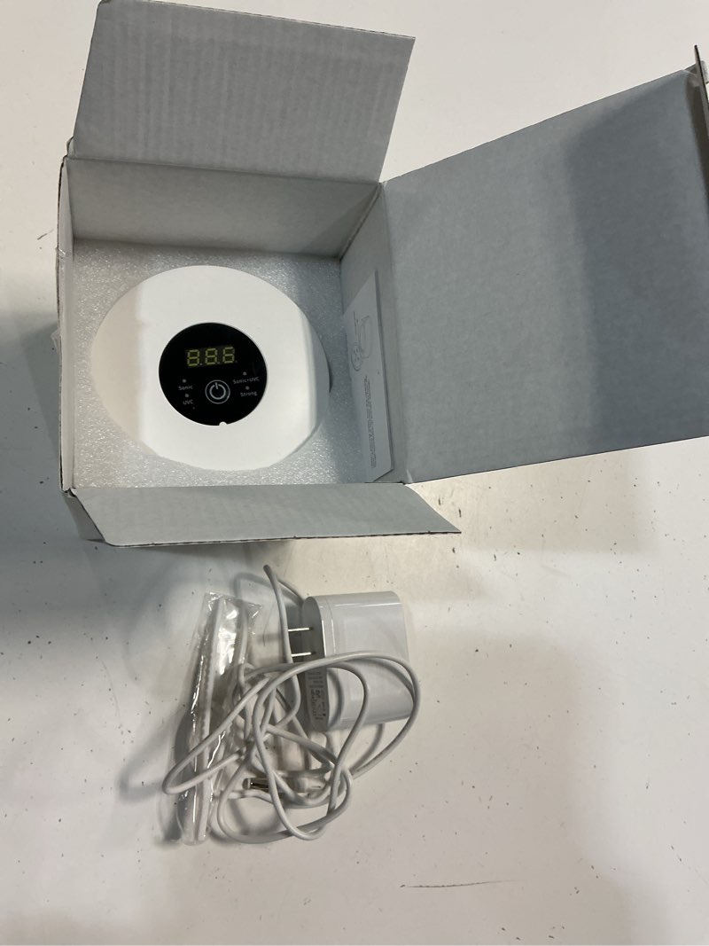 Condition photo showing Good Condition for advanced ultrasonic retainer cleaner machine for dentures, mouth guards, braces, toothbrush heads, jewelry, 45khz triple-phase purification system, 4 modes for multiple dental appliances
