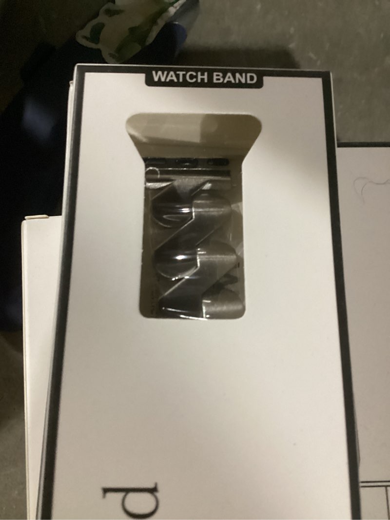 Condition photo showing Good Condition for Metal Bands for Apple Watch for Women & Men 38mm 40mm 41mm 42mm, Compatible with iWatch Series 11/10/9/8/7/6/5/4/3/2/1 & SE 3/2/1, Elegant Stainless Steel Bracelet Strap with Secure Clasp, Silver Silver 38/40/41/42mm(Series 11/10)