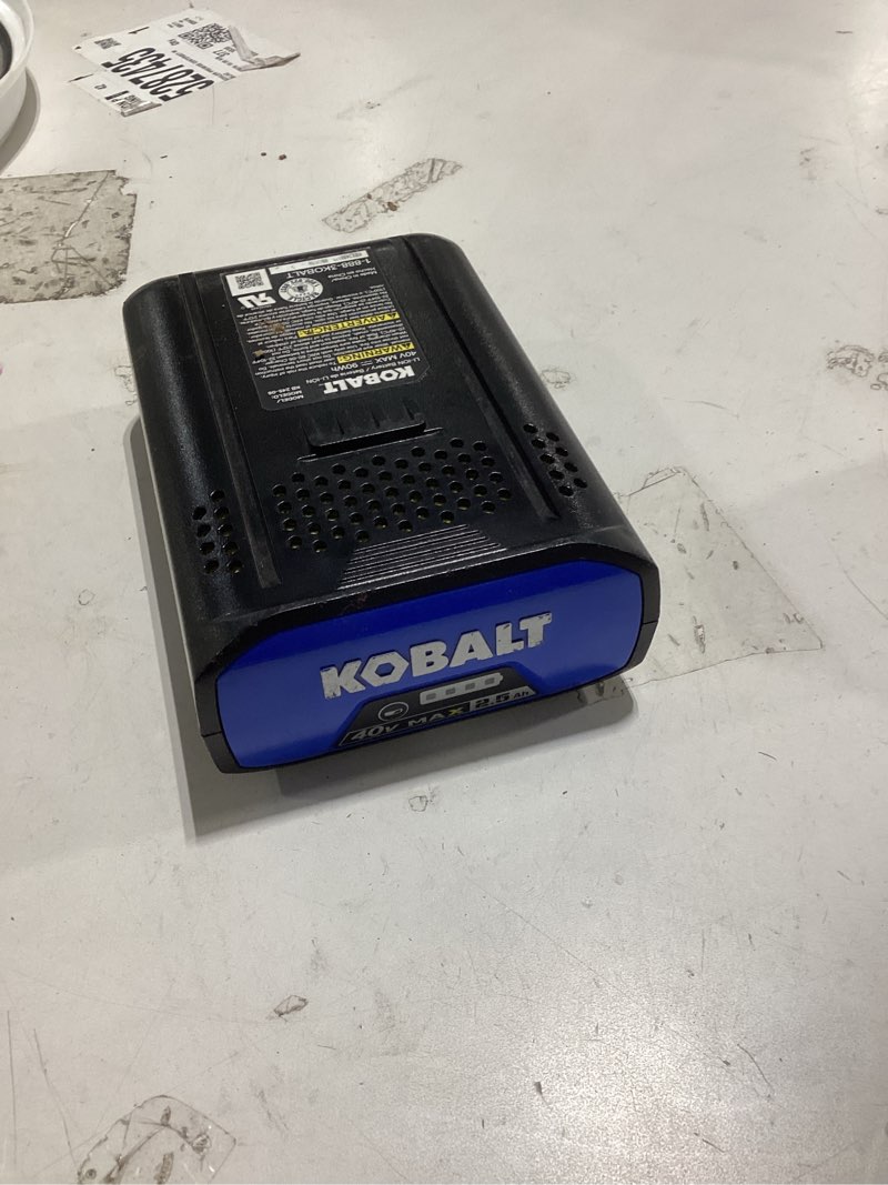 Condition photo showing Good Condition for kobalt 40-volt 2.5ah amp hours rechargeable lithium ion (li-ion) cordless power equipment battery
