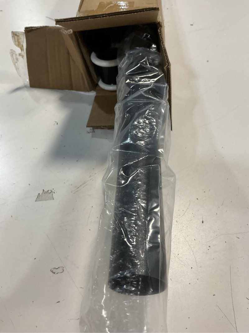 Condition photo showing Good Condition for tension curtain rod 43 to 162 inches (3.6 to 13.5 ft), 1.26" diameter spring adjustable heavy duty long large curtains pole for windows door bathroom patio outdoor no drilling, black 122-162 inch