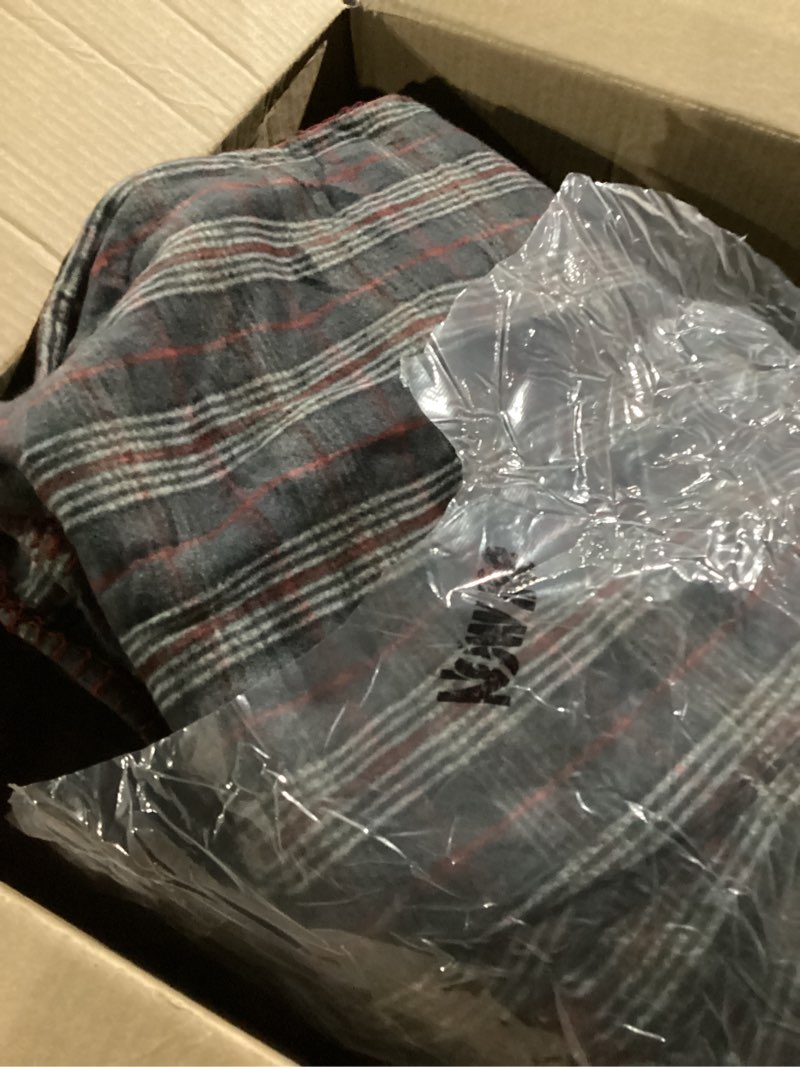 Condition photo showing Good Condition for Newwiee 15 Pack Black White and Red Buffalo Plaid Blankets Bulk 60 x 48 Inch Plaid Throw Fleece Blankets Warm Soft Lightweight Checkered Throw for Office Couch Sofa Chair Bed Home Outdoor Travel Gifts Red Narrow Checkered