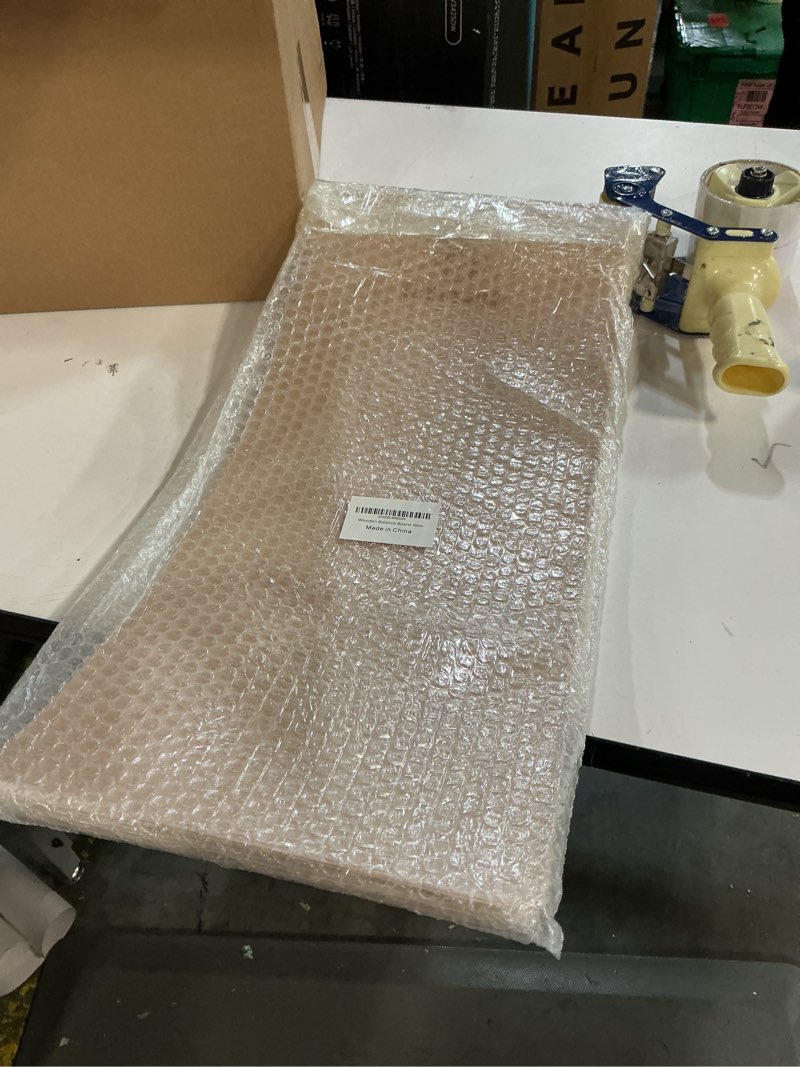 Condition photo showing New/Like New for Wooden Balance Board - 37 inch Finger Safe Wobble Board for Toddlers, Wooden Balance Board for Kids Medium (21")