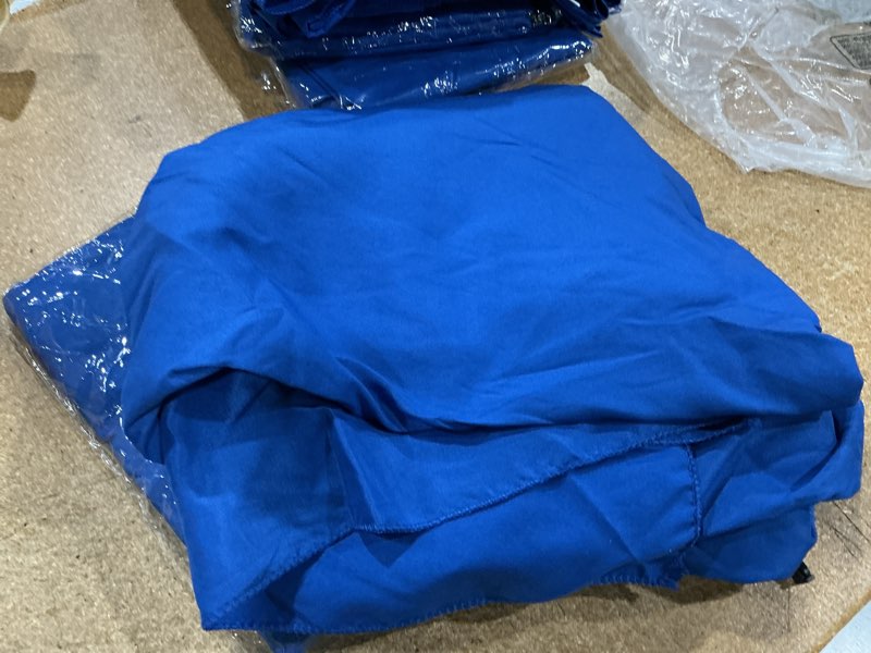 Condition photo showing Good Condition for 10 pack royal blue tablecloths for rectangle tables, 60 x 102 inch | washable polyester fabric, stain and wrinkle resistant table covers for weddings, parties, banquets and events royal blue 10pack 60x102inch