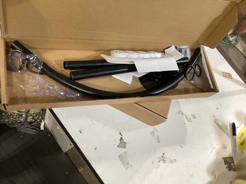 Condition photo showing New/Like New for adjustable corner shower curtain rod, stretchable stainless steel l shaped shower curtain rail, curved bowed shower curtain pole, drill or no drill, for bathroom,(size:a 70-95cm x 70-95cm,color:black) a 70-95cm x 70-95cm black