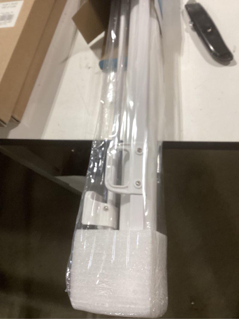 Condition photo showing New/Like New for Retractable Baby Gates No Drilling, PRObebi Retractable Dog Gate for The House Extends to 54" Wide 33" Tall, Gates for Baby Indoor, Stair Gate for Outdoor, Staris, Hallways, Doorways, Deck, Porch A-white 33" Tall x 54" Wide-No Drilling