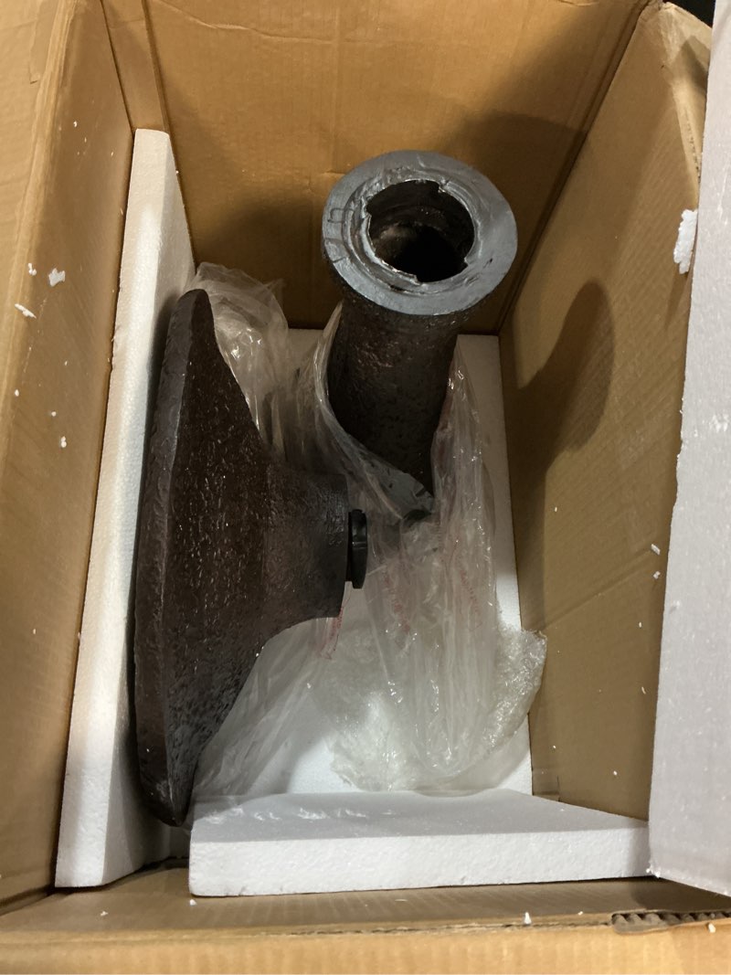 Condition photo showing Good Condition for xbrand 23.43" h resin/stone powder/glass fiber 1 tier water feature for outdoor decor, birdbath fountain, garden water feature, zen fountain, lawn and garden decor, dark brown, amb3604