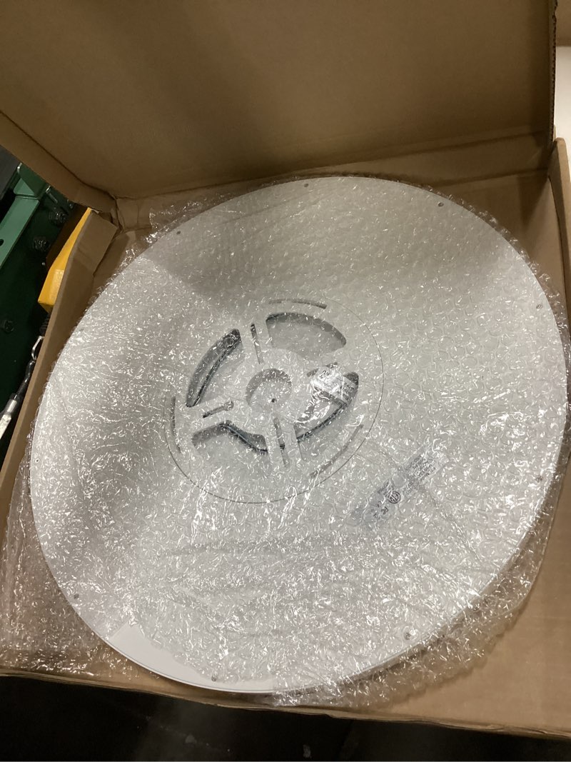 Condition photo showing Good Condition for hunhun 16 inch dimmable led flush mount ceiling light 4800lm round light fixture 5 color temperature selectable super slim large flat ceiling lamp for living dining room white 1 pack white