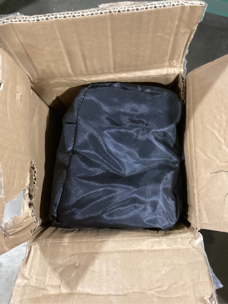 Condition photo showing As Is for Folding Camping Chair with Cup Holder and Storage Bag, Heavy Duty Support 400 LBS, Oversized Collapsible Portable Camping Chair for Outdoor Camp, Picnic, Travel, Fishing Grey Grey 35.5*22.9*22.9in