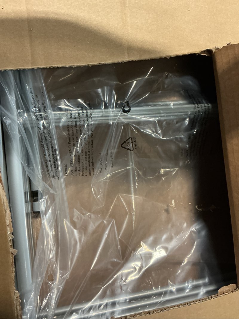 Condition photo showing As Is for Whitmor Foldable Clothes Drying Rack: 3 Tier Laundry Drying Rack, Collapsible Drying Rack Clothing, Portable Space Saving Clothing Rack for Indoor Outdoor, 22.6" L × 14.6" W × 41.3" H, Gray 22.6"l × 14.6"w × 41.3" H, Gray