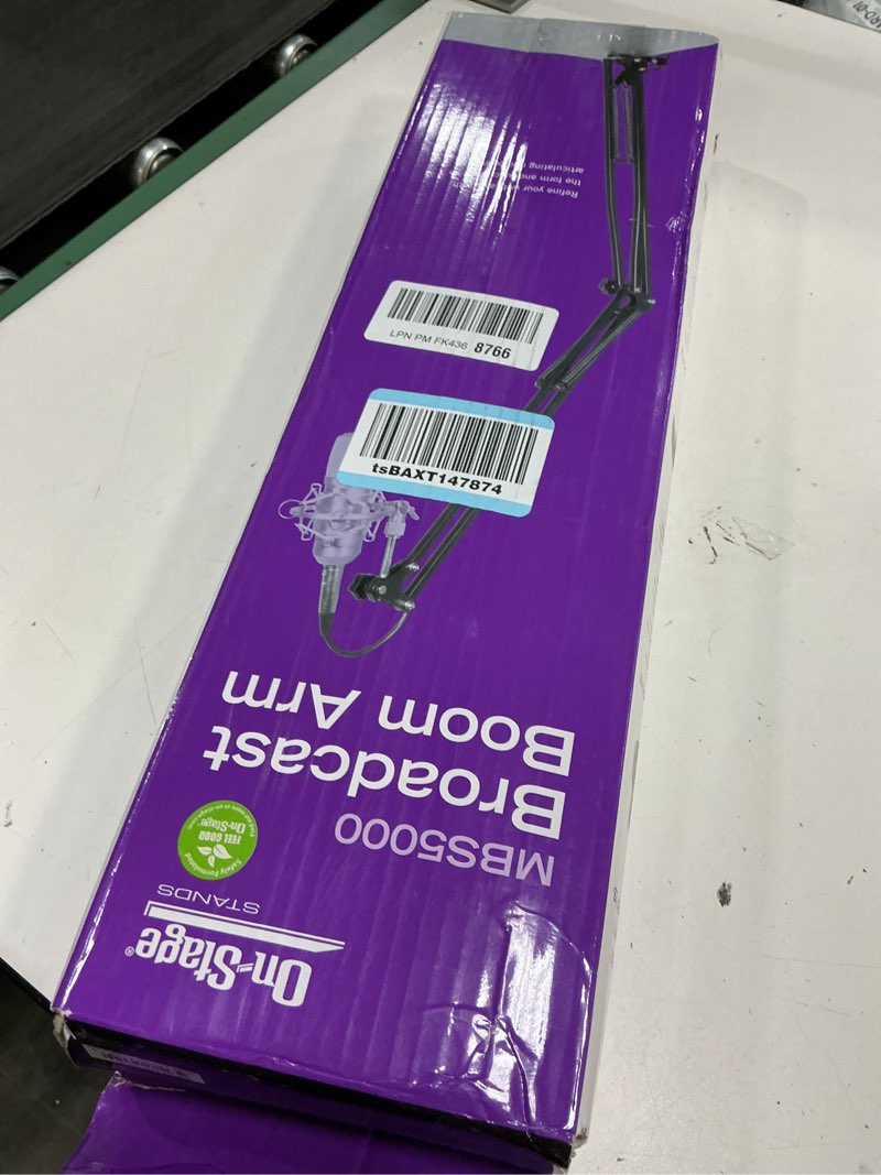 Condition photo showing Good Condition for OnStage On-Stage MBS5000 Broadcast/Webcast Microphone Boom Arm with XLR Cable