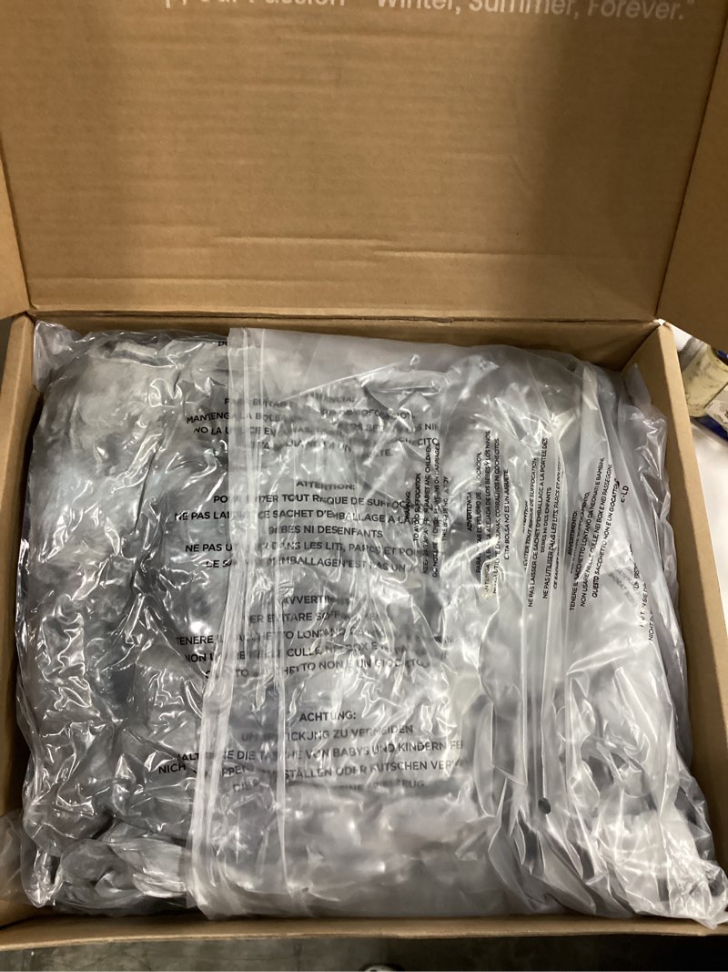 Condition photo showing New/Like New for ZonLi 2-in-1 Weighted Heated Blanket for Back Pain, Heated Weighted Blankets(60”x80”,15lbs), 6 Heating Levels 1-10H Auto Off, Soft Bubble Fleece Washable, Queen Size Chirstmas Blanket for Family Tie-dye Grey 60*80-15lb