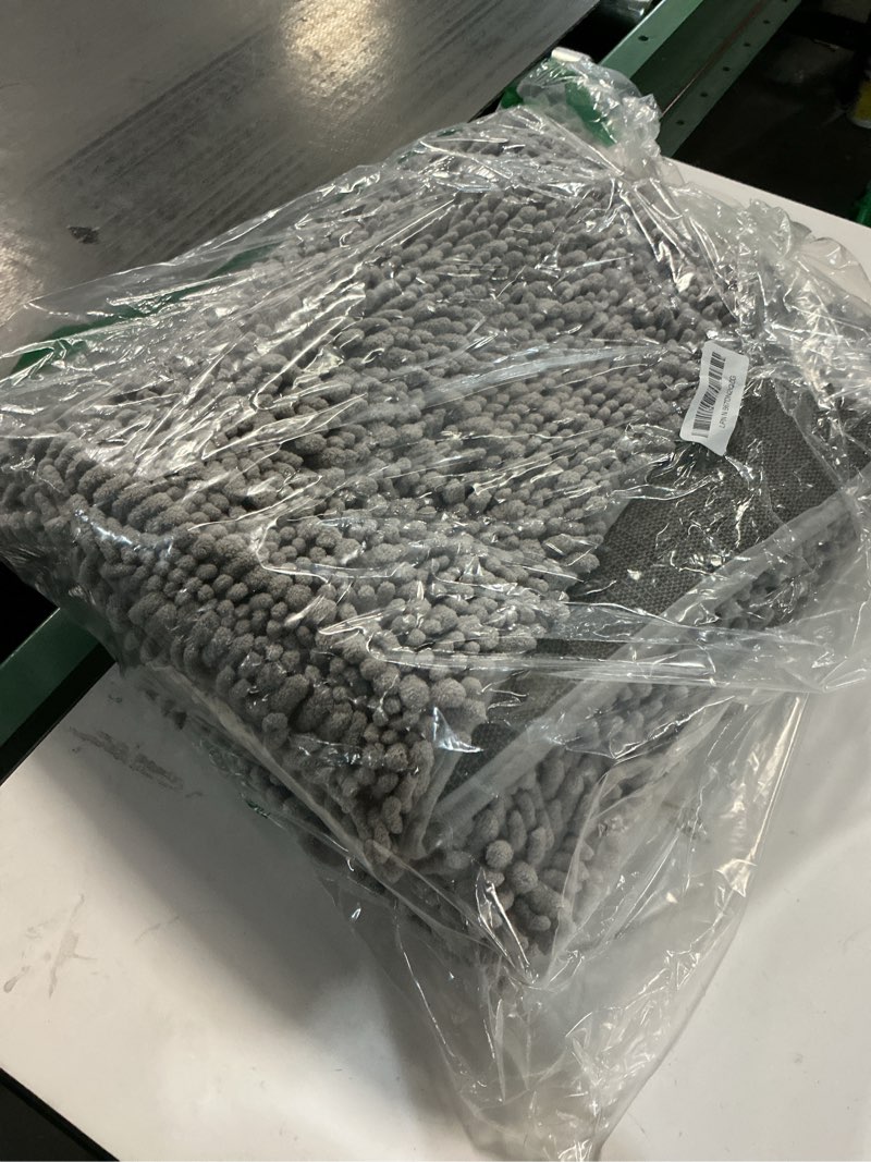 Condition photo showing Good Condition for Arotive Luxury Chenille Bathroom Rug Mat, Extra Soft Thick Absorbent Shaggy Bath Rugs, Non-Slip Machine Wash Dry, Plush Bath Mats for Bathroom, Shower and Tub, 40x32, Light Grey 40" x 32" Light Grey