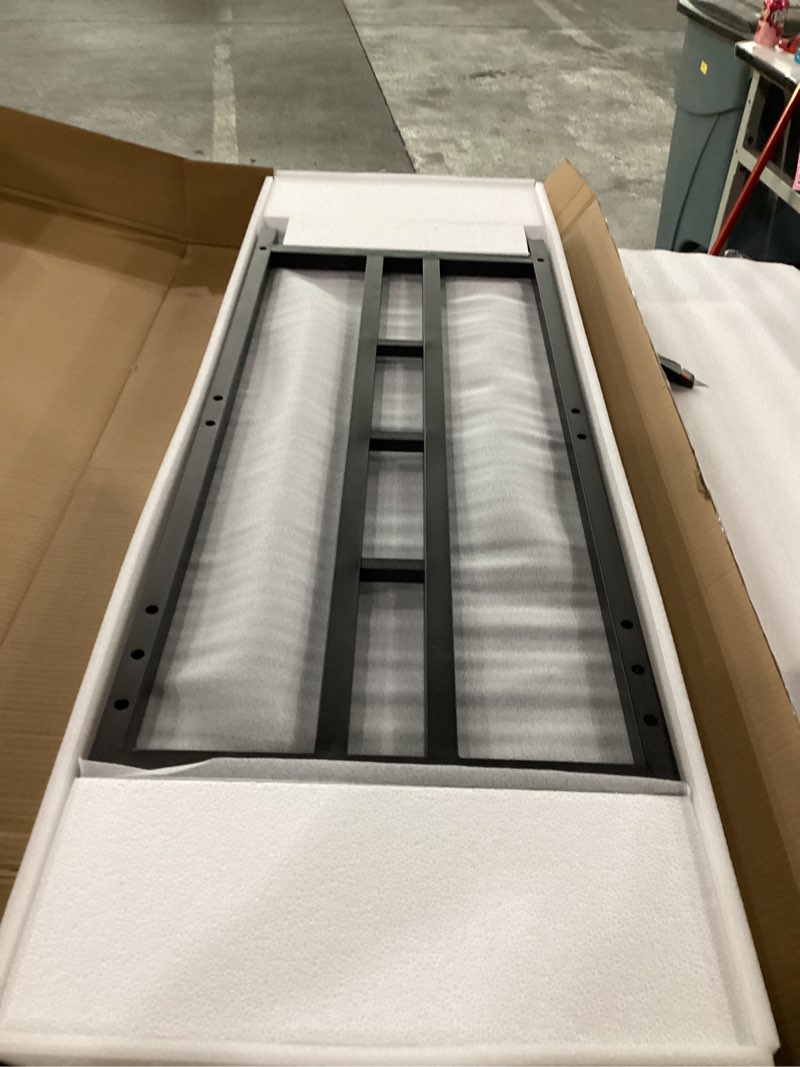 Condition photo showing New/Like New for BRIGHTSHOW Kitchen Storage Shelf Bakers Rack, 6-Tier Coffee Bar Table, Kitchen Microwave & Mini Fridge Stand Shelves for Spices, Pots and Pans (52 x 40 x 17.5inch) (Black Wooden no Wheels)