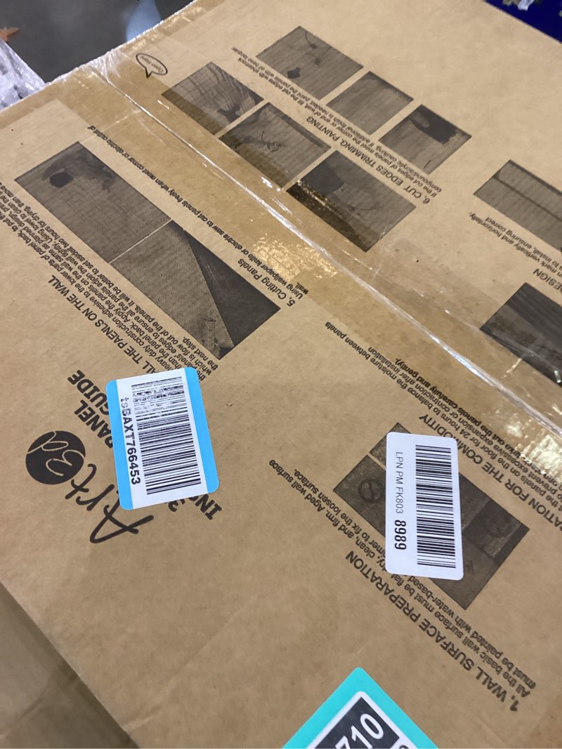 Condition photo showing New/Like New for Art3d PVC 3D Wall Panel Interlocked Circles in Matt White Cover 32 Sq.ft, for Interior Ceiling and Wall Decor for Residential or Commerical