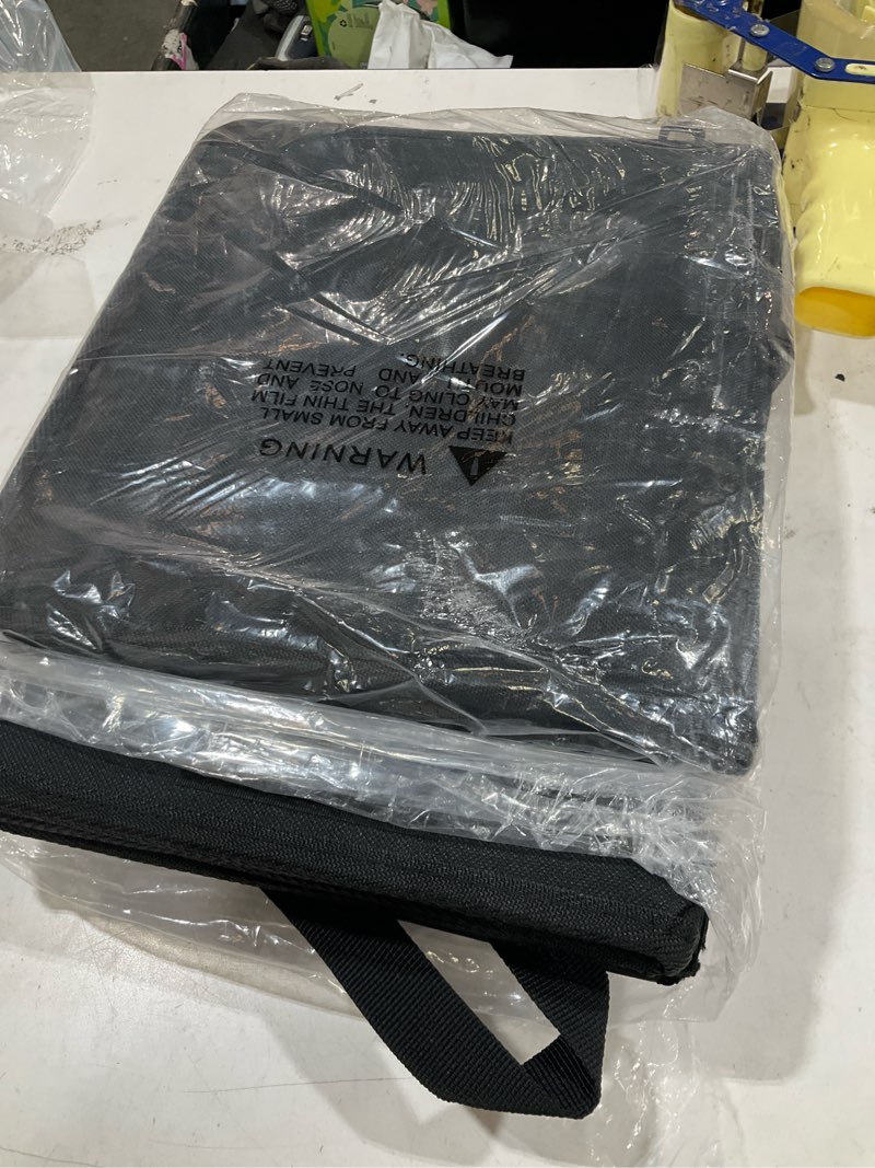 Condition photo showing Good Condition for dog car seat extender with seat cover, front & back seat extender with storage, car organizer for large dogs up to 120lbs black-s-19.1 x 10.4 x 13 in