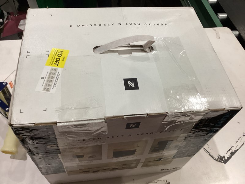 Condition photo showing As Is for Nespresso Vertuo Next Premium Coffee and Espresso Maker by Breville with Aeroccino Milk Frother