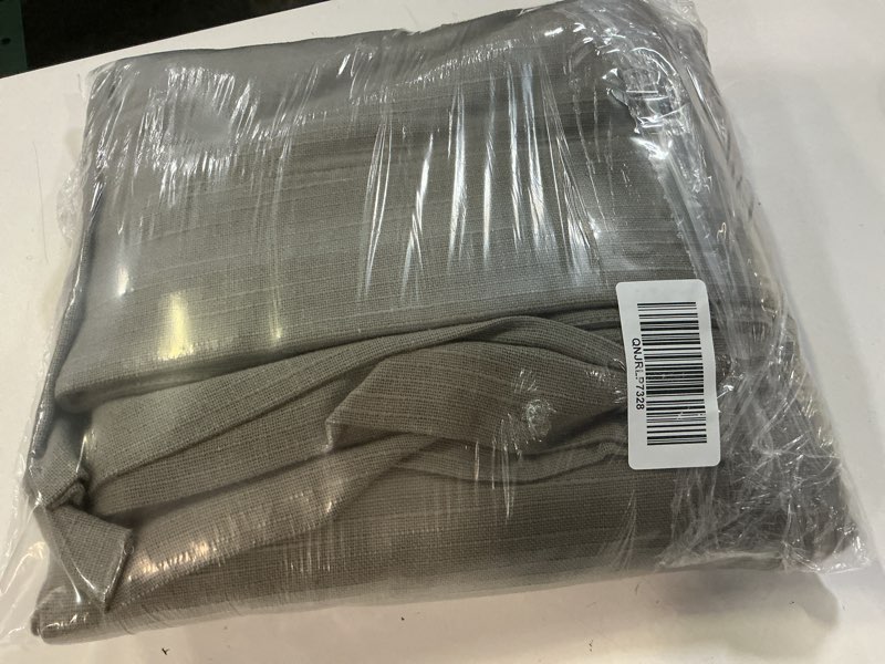Condition photo showing New/Like New for cotton slub room darkening curtain - single panel, 48x96, grey