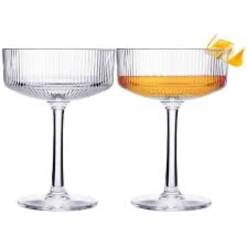 LIYH 20pcs Champagne Glasses 10 Oz Cocktail Coupe Glasses Champagne Flutes Plastic Coupe Cups Dispos