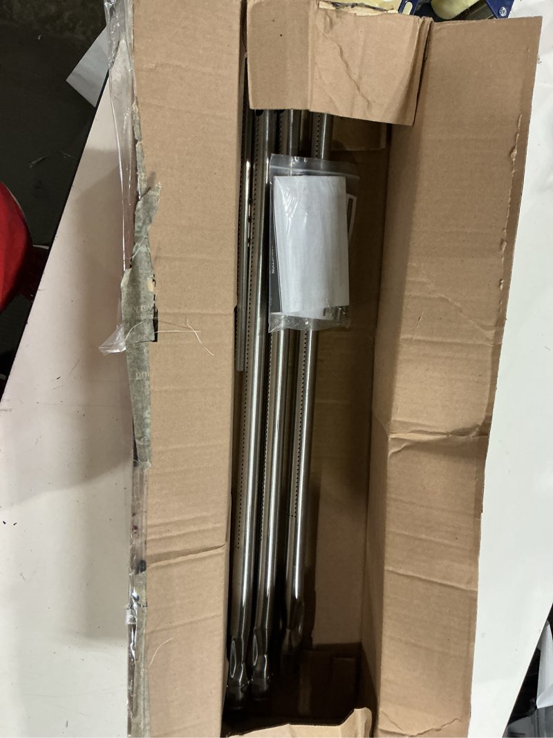 Condition photo showing Good Condition for uniflasy 7508 grill burner tube for weber genesis silver b/c gold b/c spirit 700 spirit e-310, e-320 side control weber 900 grill parts stainless steel gas grill burner tube kit 28 1/8 inch