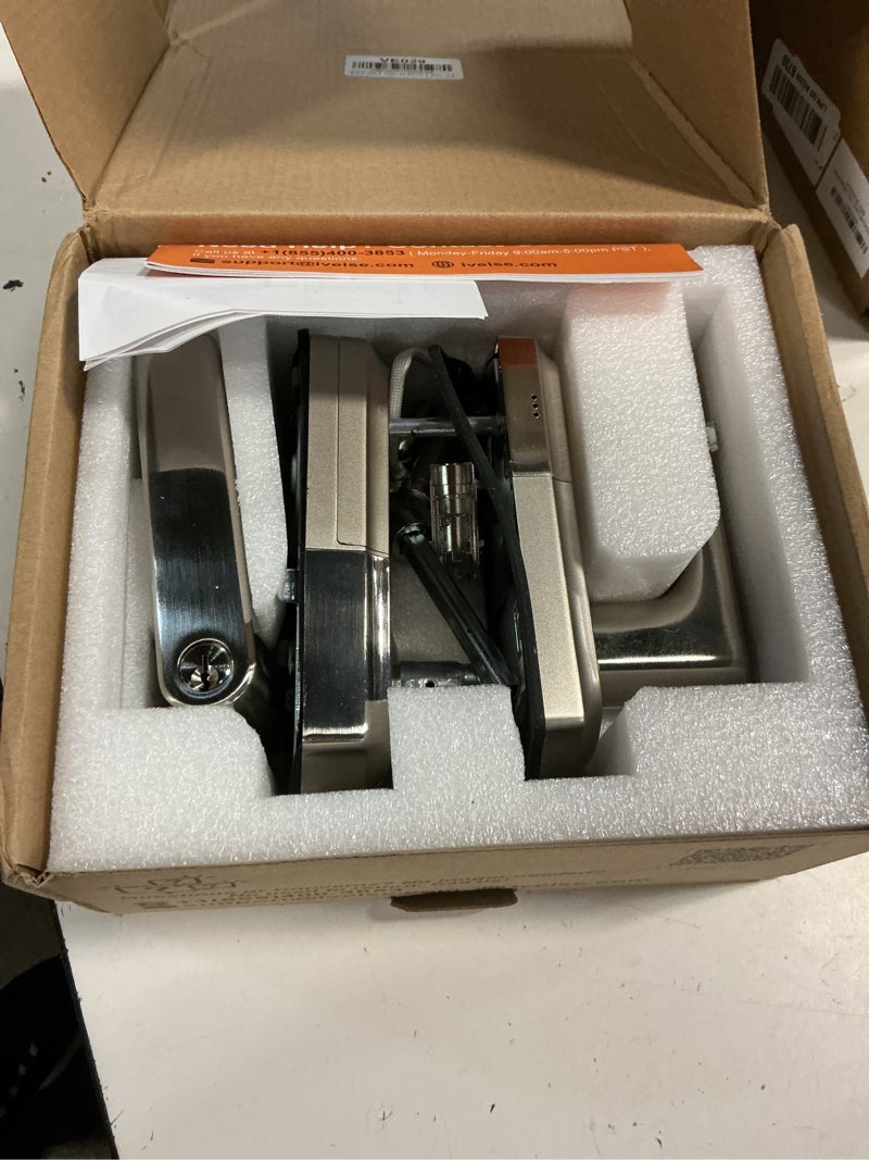 Condition photo showing Good Condition for veise ve029 wifi smart lever lock, fingerprint keyless entry door lock with handle, built-in wifi, remote app control, electronic digital knob for front door and bedroom, ip65 waterproof, satin nickel