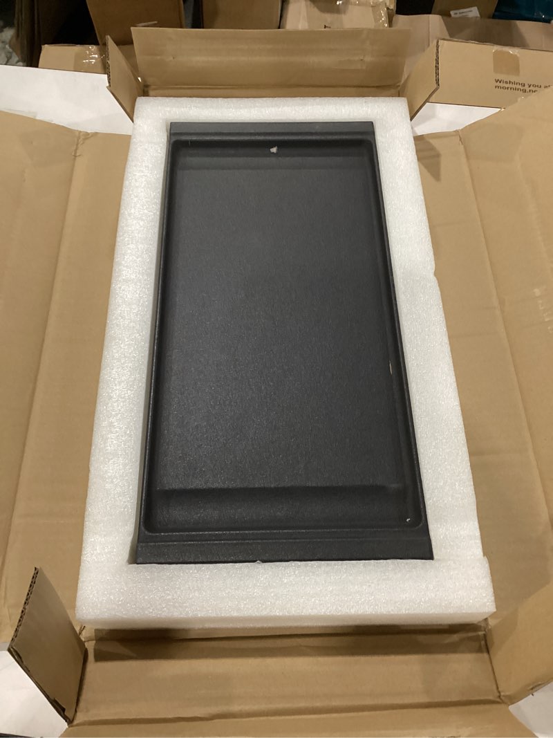 Condition photo showing Good Condition for upgraded wb31x24738 griddle replacement parts for ge gas stove parts wb31x49806 cast iron griddle wb31x24998 general electric range stove top cooktop center griddle plate middle flat top pan