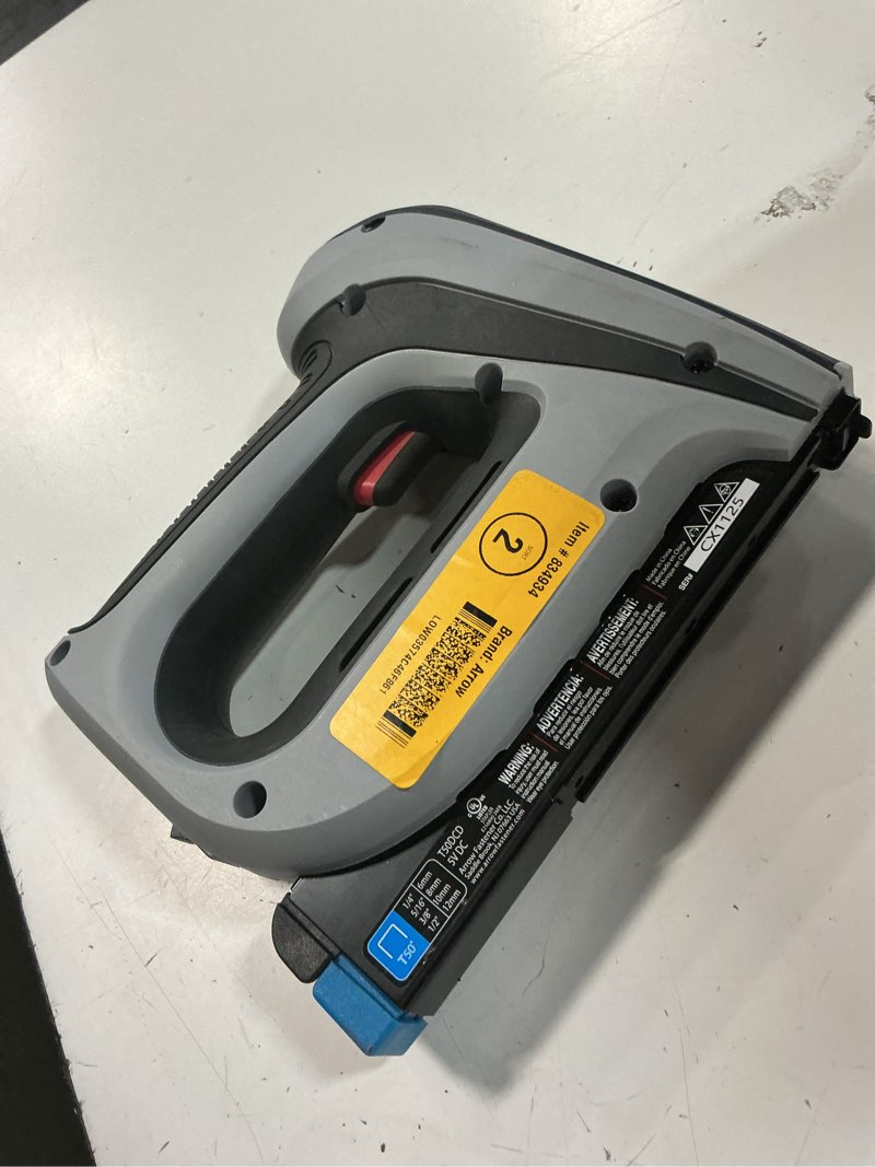 Condition photo showing As Is for arrow t50dcd 3/8-in cordless electric staple gun