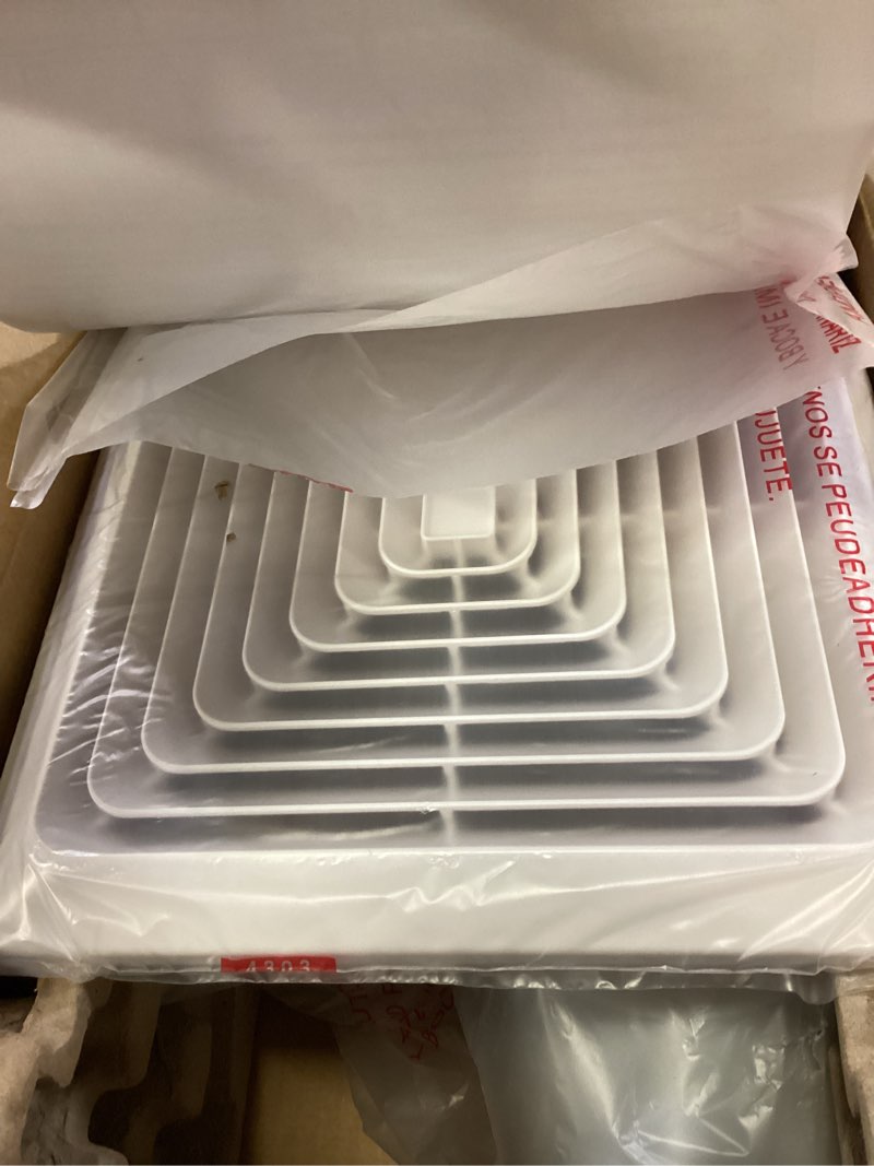 Condition photo showing New/Like New for bathroom exhaust fan 70cfm 2.0sone, 3-inch duct, quiet,energy star certified, easy to install, no attic access needed,ceiling or wall mounted, classic white grille