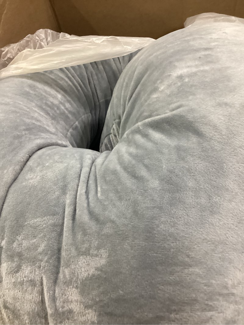 Condition photo showing Good Condition for momcozy pregnancy pillows for sleeping, u shaped full body maternity pillow with removable cover - support for back, legs, belly, hips for pregnant women, 57 inch pregnancy pillow for women, grey