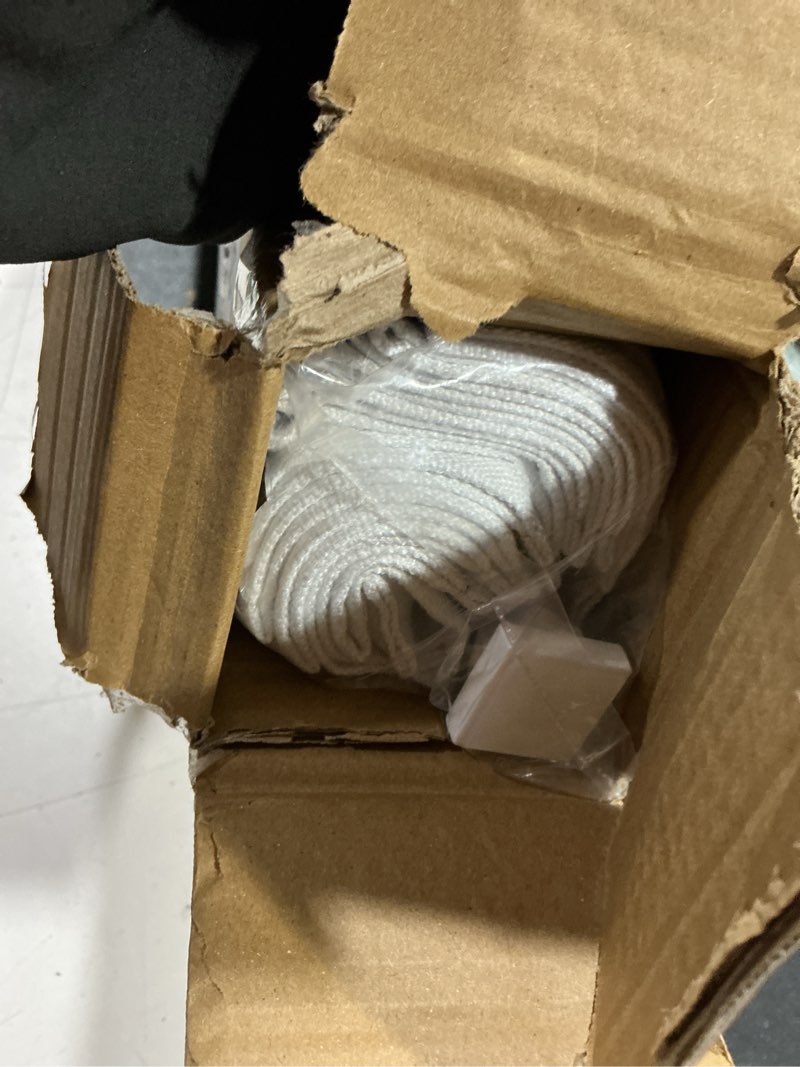 Condition photo showing Good Condition for no drill cordless roman shades for windows, 21" w × 64" h - 100% blackout - linen - mist white 100% blackout - linen - white 21" w × 64" h
