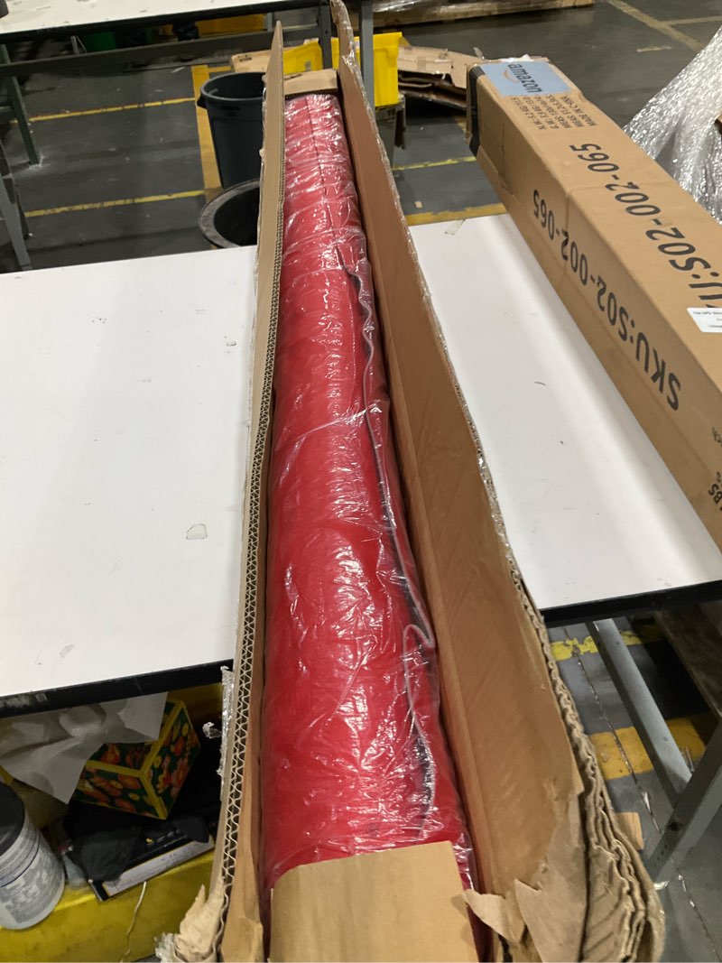 Condition photo showing Good Condition for black suede headliner - 96" l × 60" w auto head liners 96"l×60"w red