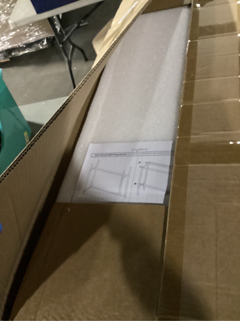 Condition photo showing New/Like New for Sumerflos Acrylic Counter Height Table - 39" Clear Bar Table Rectangular High Top Pub Table Kitchen & Dining & Living Room, Indoor & Outdoor Sturdy and Durable, Easy to Assmble Clear 39.37 Inch