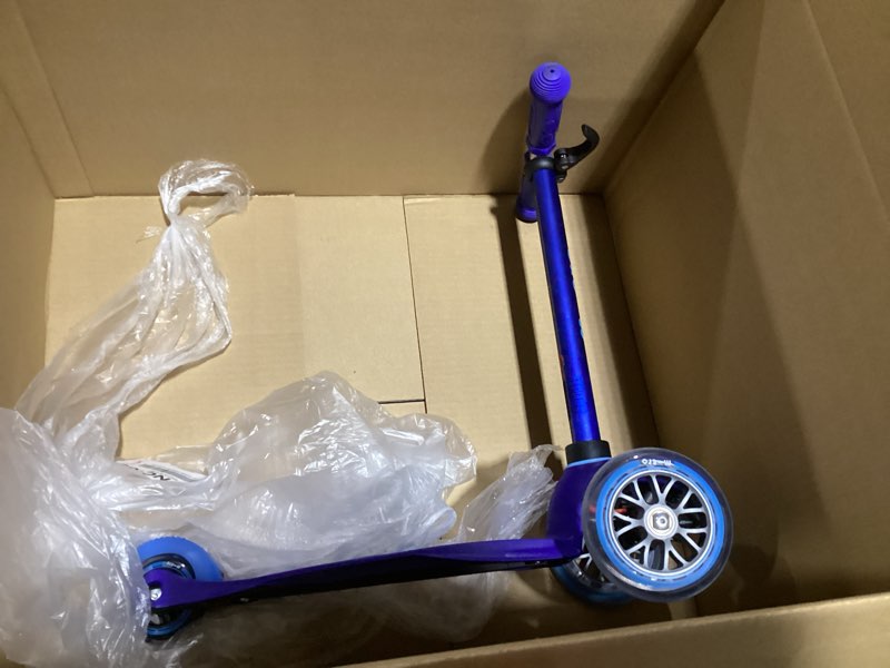 Condition photo showing As Is for Micro Kickboard - Mini Deluxe 3-Wheeled, Lean-to-Steer, Swiss-Designed Micro Scooter for Kids, Ages 2-5 Blue