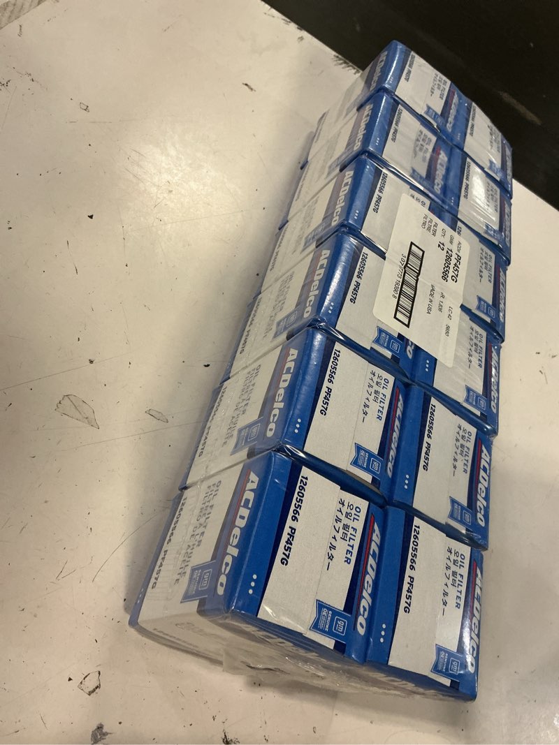 Condition photo showing New/Like New for acdelco pf457g oil filter 12605566 (12 pack)