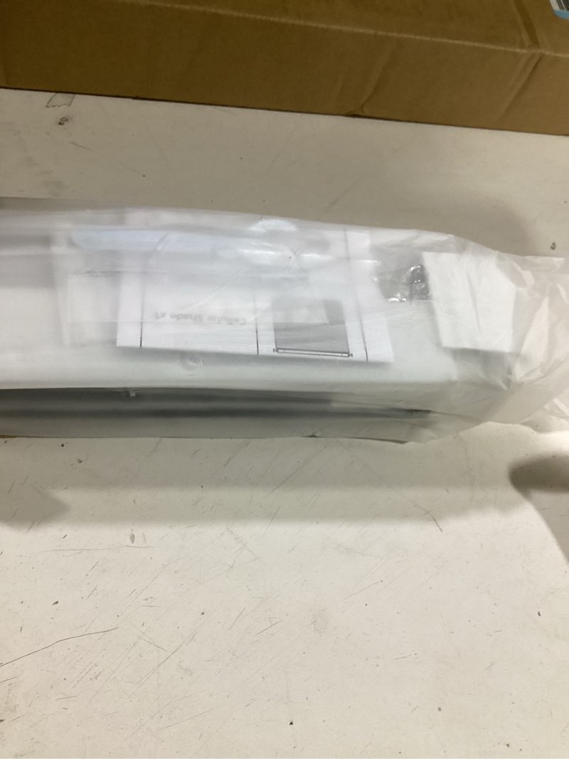 Condition photo showing Good Condition for aosky 100% blackout no drill cellular shades blinds for indoor windows, no tools thermal insulated black out cordless honeycomb blinds for bedroom living room window, 22" w x 48" h, white 22"w x 48"h blackout-white